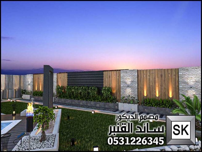 تصميم و تنفيذ لاندسكيب و حدائق مزارع و إستراحات فخمة في