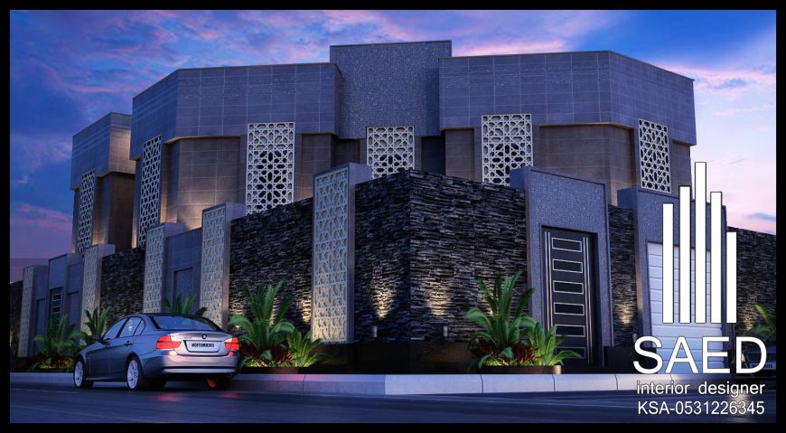تصميم و تنفيذ واجهات فلل و قصور في الرياض
