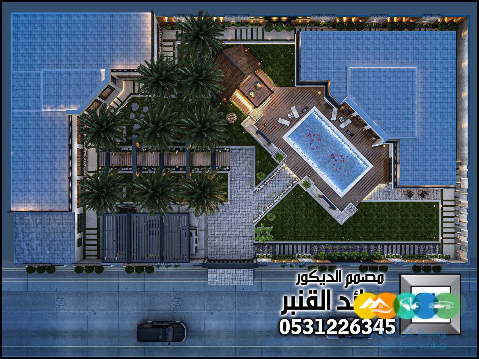 لاندسكيب مزارع و شاليهات و منتجعات و مخيمات و محميات