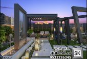 حدائق و لاندسكيب من أعمال مصمم الديكور سائد القنبر