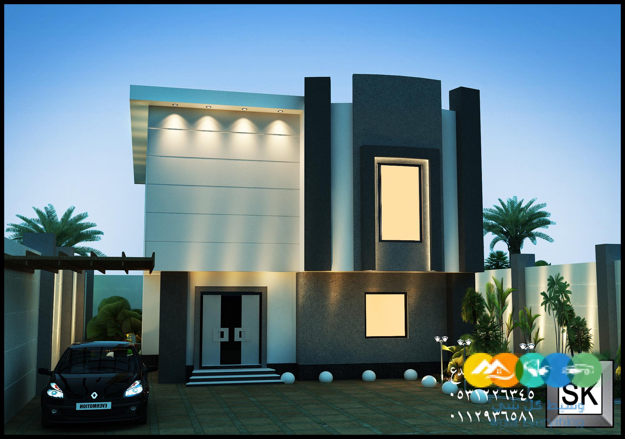 تصميم و تنفيذ واجهات فلل و قصور في الرياض