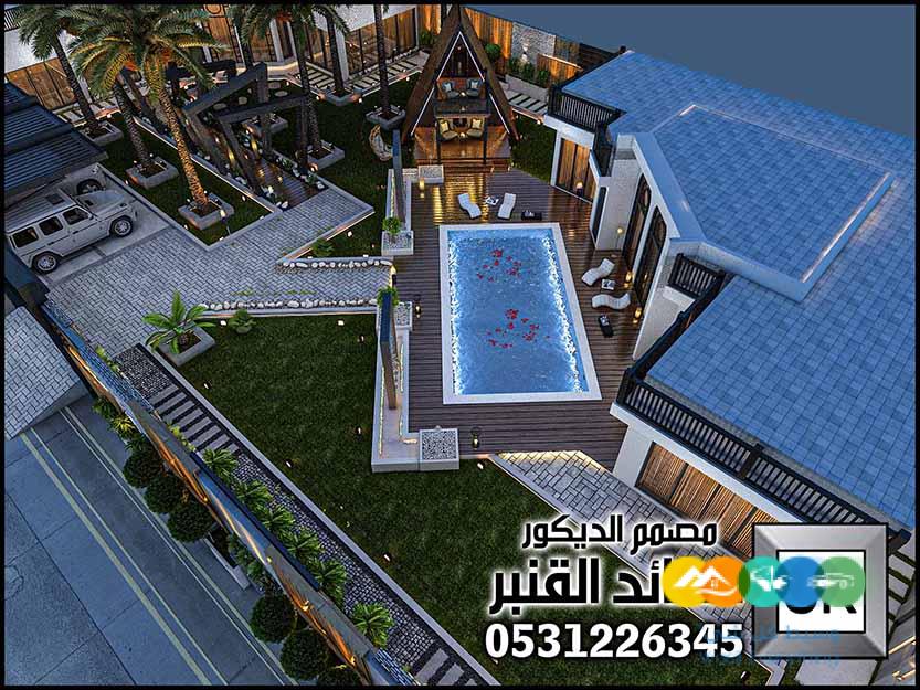 تصميم و تنفيذ لاندسكيب و حدائق مزارع و إستراحات فخمة في