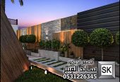 تصميم و تنفيذ لاندسكيب و حدائق مزارع و إستراحات فخمة في