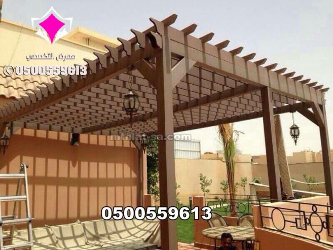 اشكال مودرن جلسات مظلات حديد مودرن الرياض 0500559613