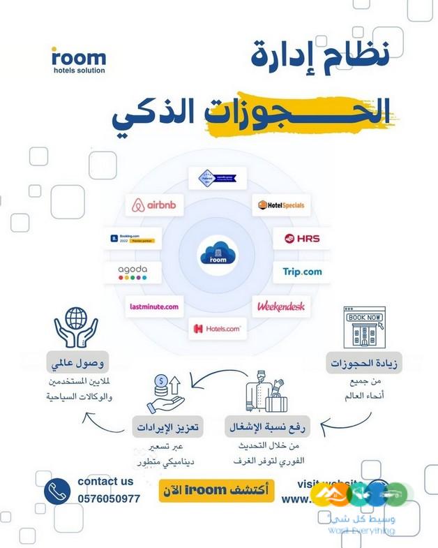 نظام حجوزات الفنادق الذكي iroom المصمم لمساعدتك