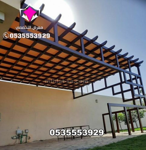 اشكال مودرن جلسات مظلات حديد مودرن الرياض 0500559613