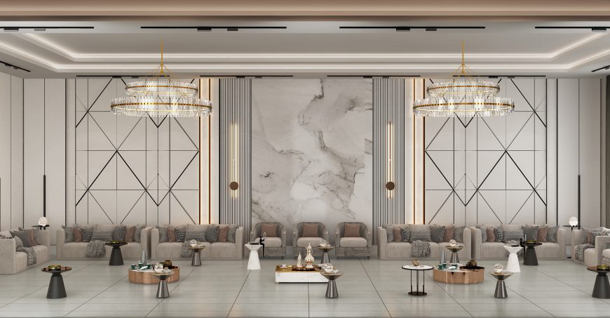 تصميم و تنفيذ ديكور مجالس رجال فخمة في الرياض