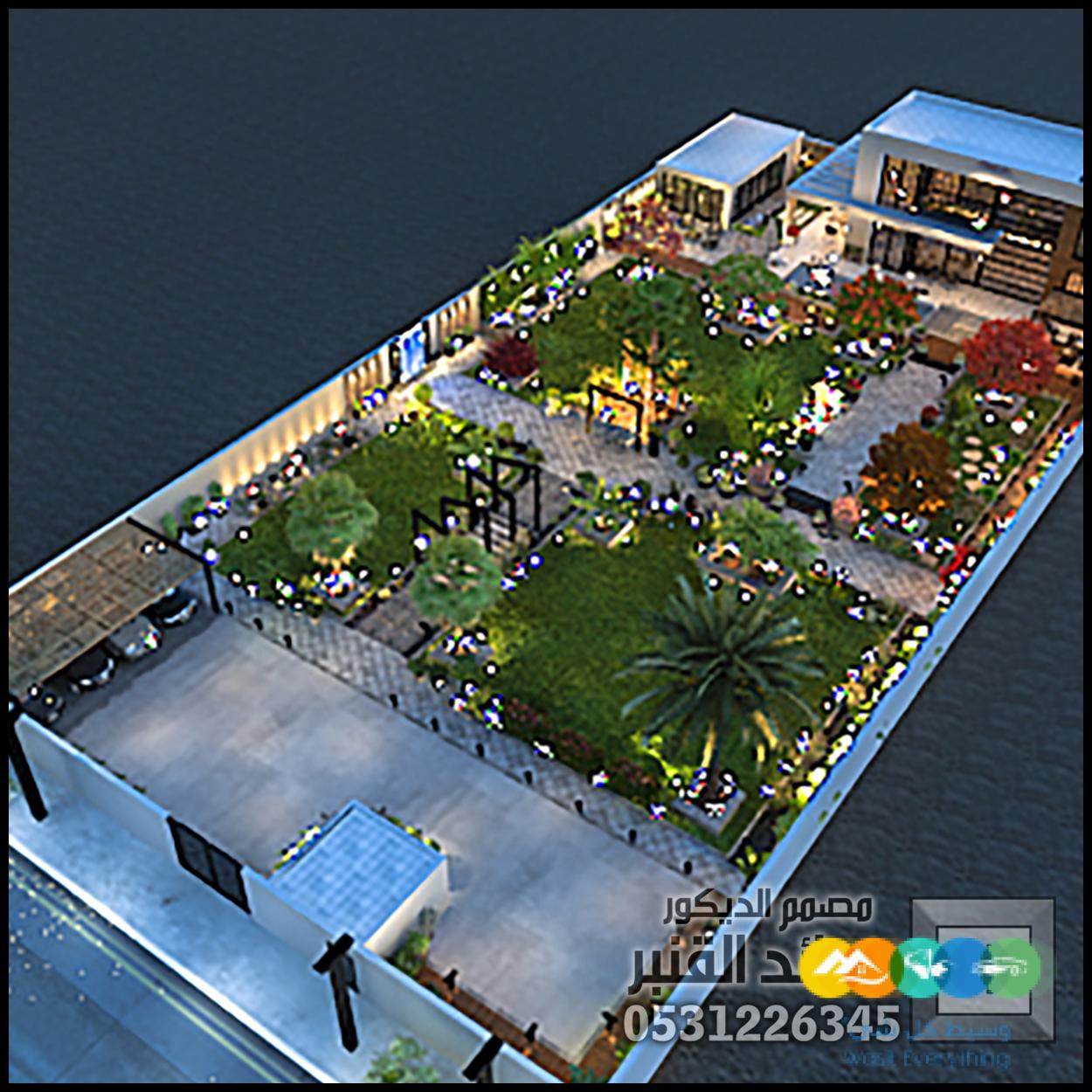 تنسيق لاندسكيب مزارع و شاليهات في الرياض