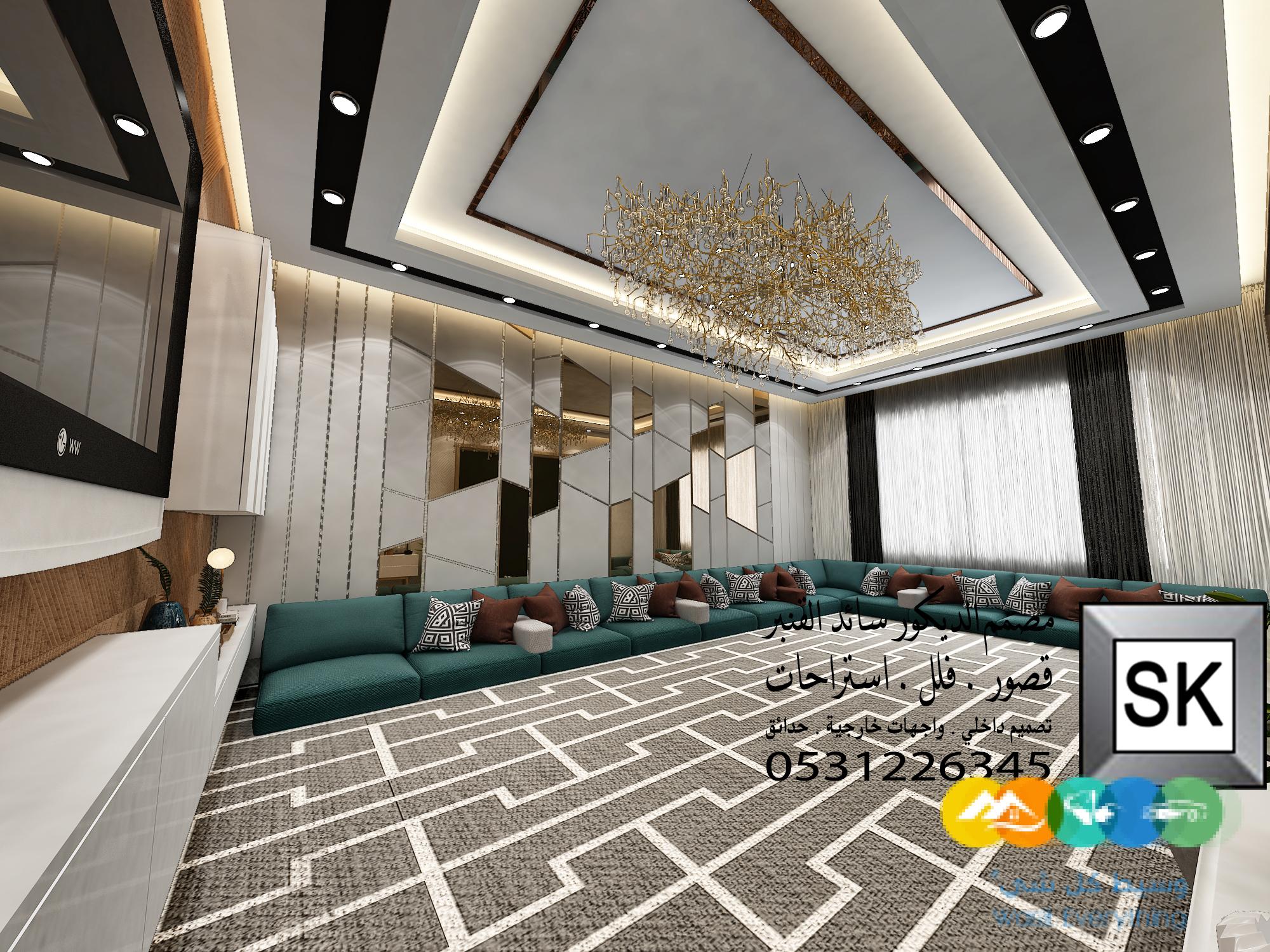 تصميم و تنفيذ ديكور داخلي مجالس و صالات و غرف نوم فخمة