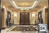 تصميم و تنفيذ مجالس رجال و مجالس تساء و صالات و غرف نوم