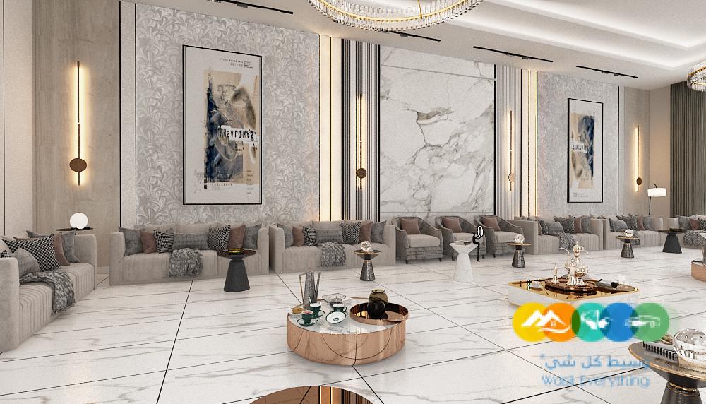 تصميم و تنفيذ ديكور مجالس رجال فخمة في الرياض
