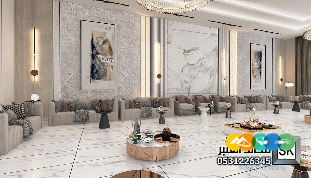 تصميم و تنفيذ ديكور مجالس رجال فخمة في الرياض