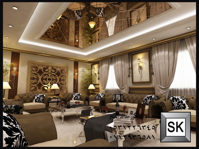 تصميم و تنفيذ مجالس رجال و مجالس تساء و صالات و غرف نوم