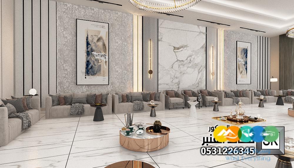 تصميم و تنفيذ ديكور مجالس رجال فخمة في الرياض