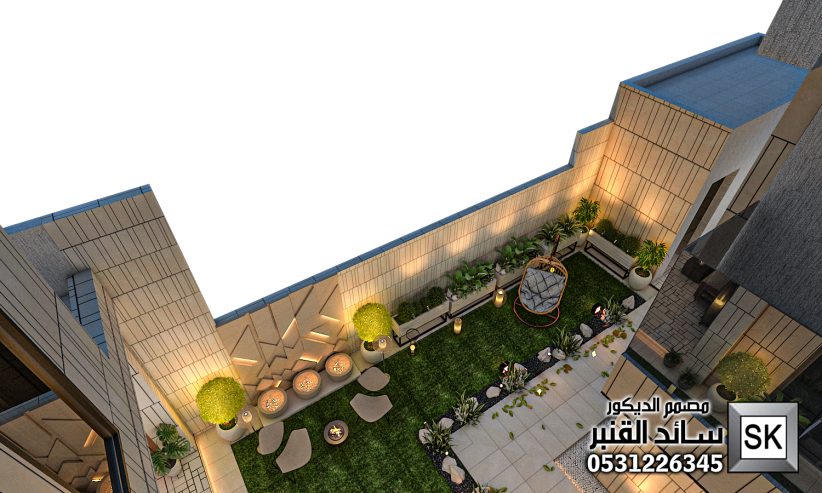 لاندسكيب منزلي فاخر في الدمام
