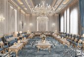 تصميم و تنفيذ ديكور مجالس رجال كلاسيك فاخر في الرياض