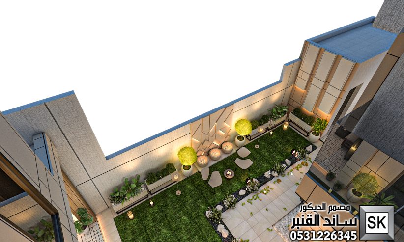 لاندسكيب منزلي فاخر في الدمام