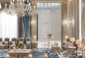 تصميم و تنفيذ ديكور مجالس رجال كلاسيك فاخر في الرياض