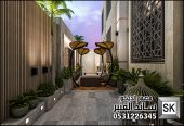 تصميم و تنفيذ لاندسكيب فاخر في الرياض