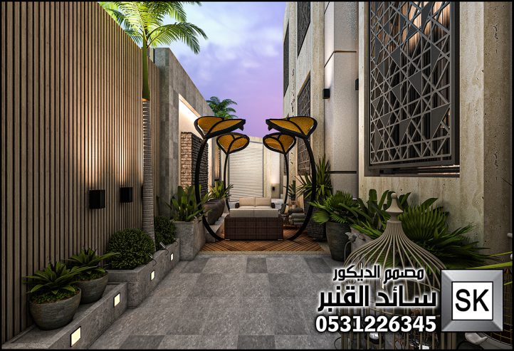 تصميم و تنفيذ لاندسكيب فاخر في الرياض