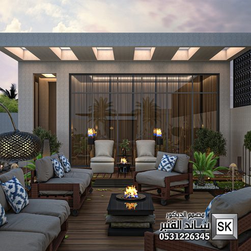 تصميم و تنفيذ لاندسكيب إستراحات في الرياض