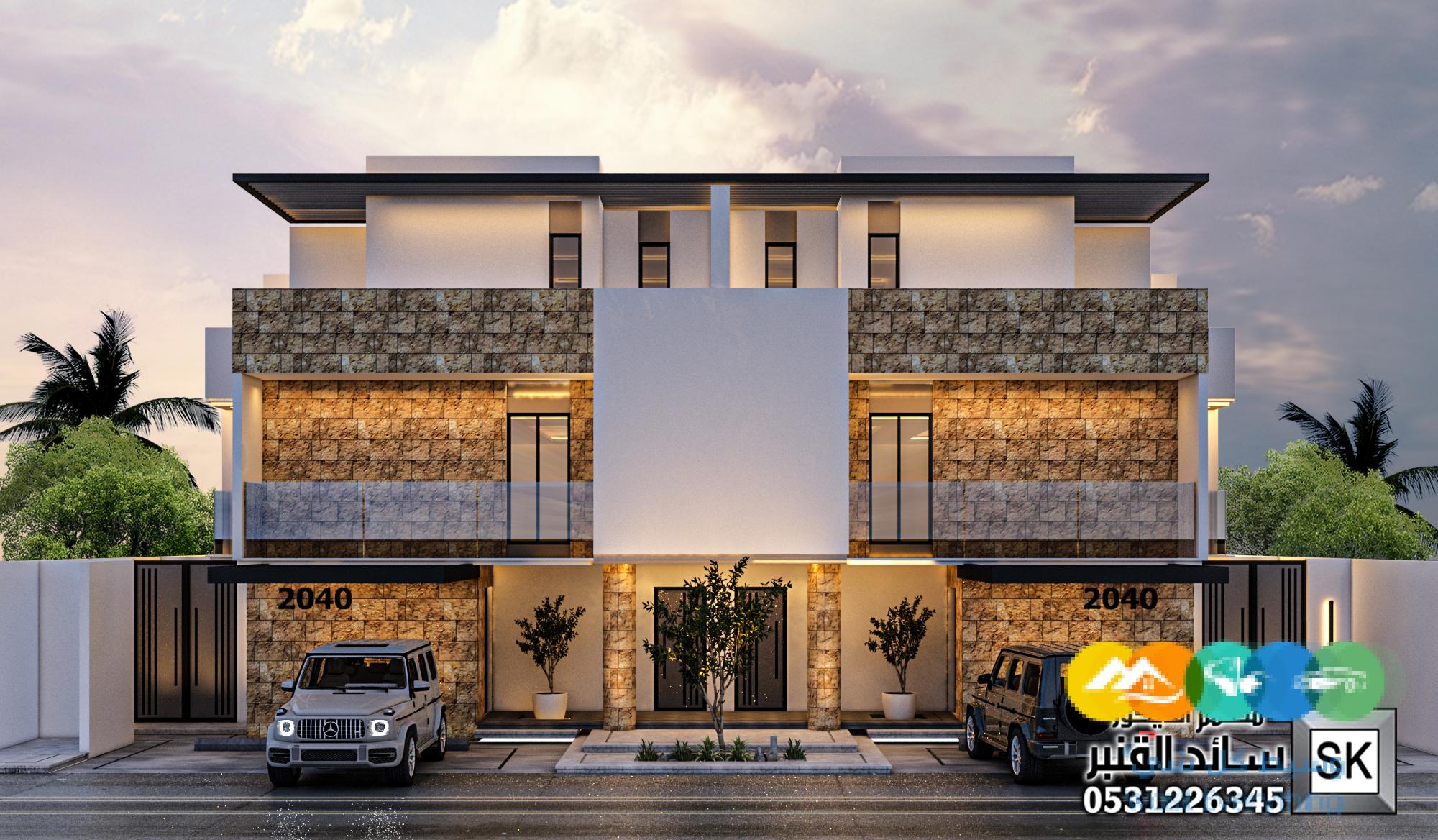 تصميم و تنفيذ تاون هاوس على الطراز السلماني في الرياض