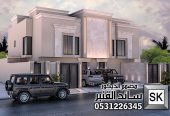 واجهة تاون هاوس نيوكلاسيك فخمة في الرياض