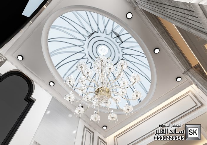 تصميم و تنفيذ ديكور مجالس رجال كلاسيك فاخر في الرياض