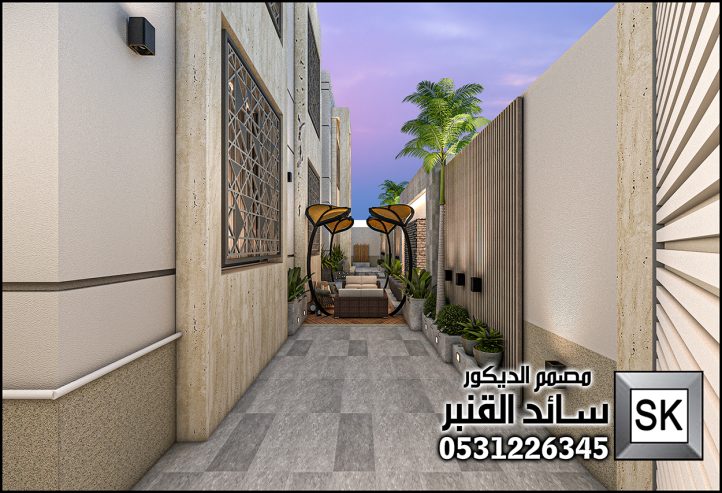 تصميم و تنفيذ لاندسكيب فاخر في الرياض