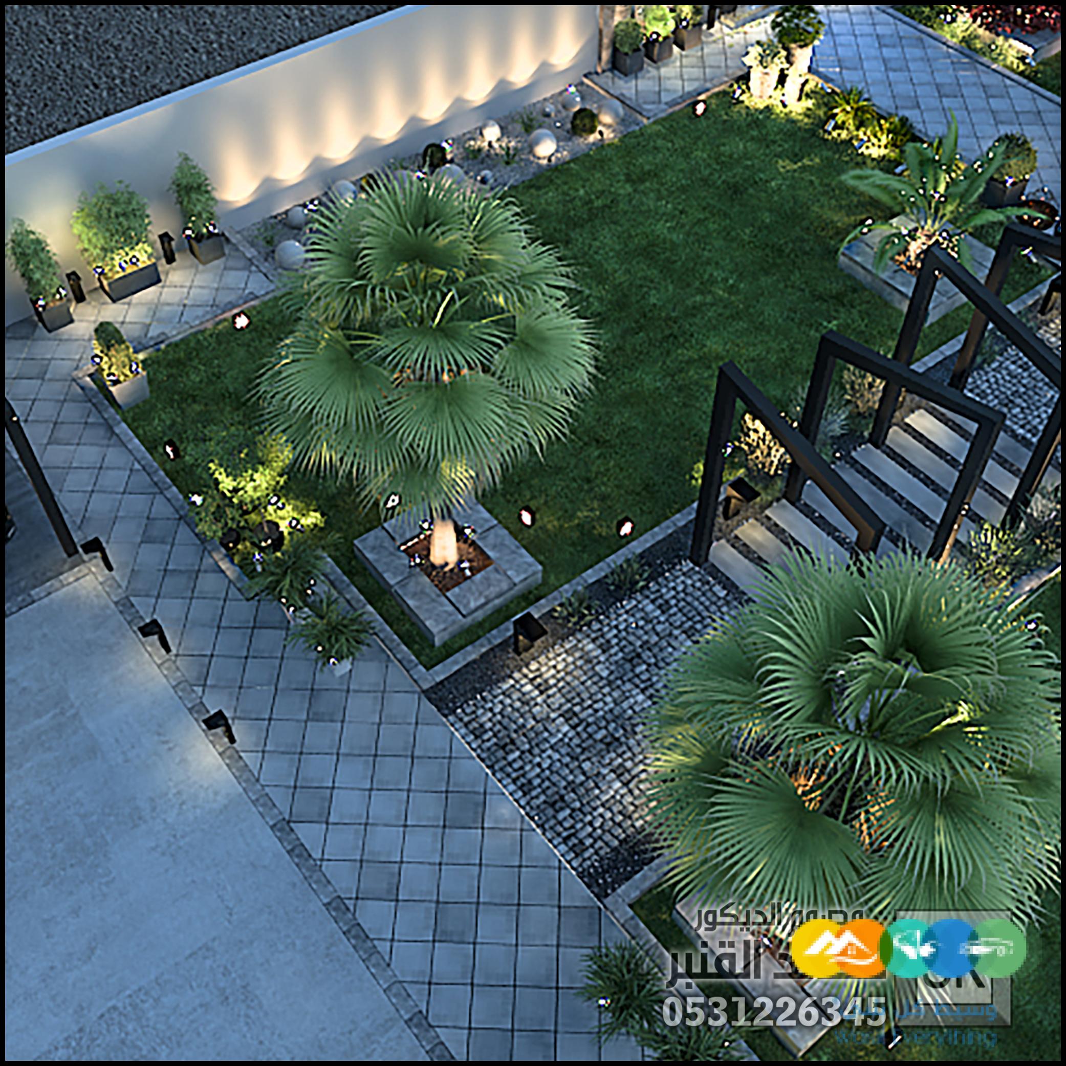 تنسيق لاندسكيب مزارع و شاليهات في الرياض