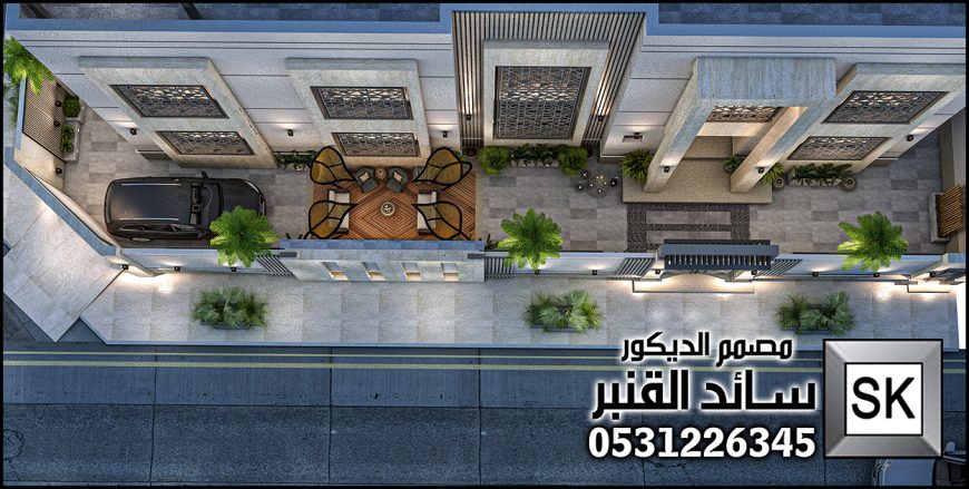 تصميم و تنفيذ لاندسكيب فاخر في الرياض