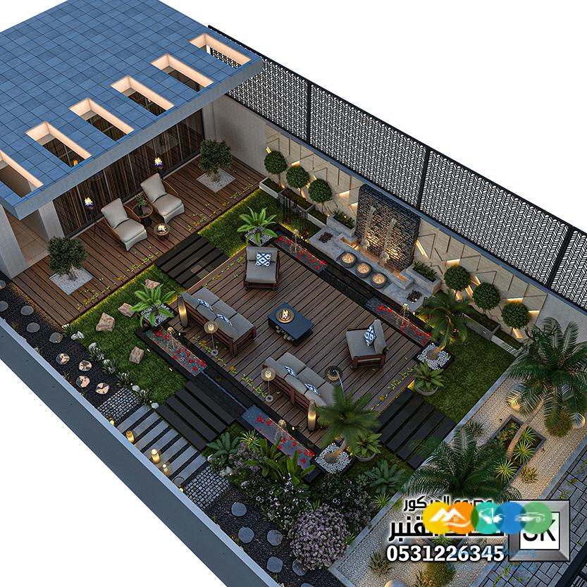 تصميم و تنفيذ لاندسكيب إستراحات في الرياض