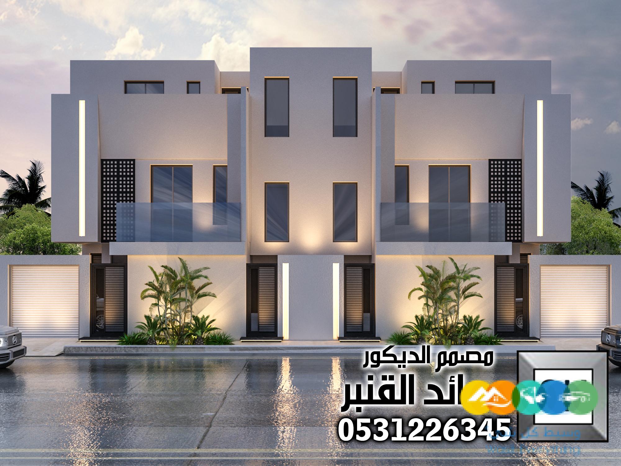 تشطيب و ترميم واجهات دوبلكس خارجية في الرياض