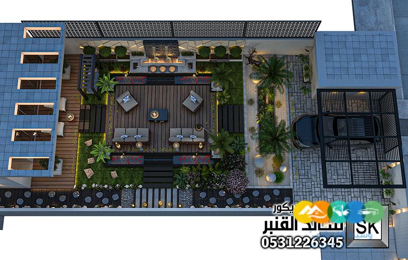 تصميم و تنفيذ لاندسكيب إستراحات في الرياض