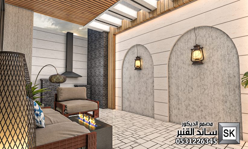 لاندسكيب منزلي فاخر في الدمام