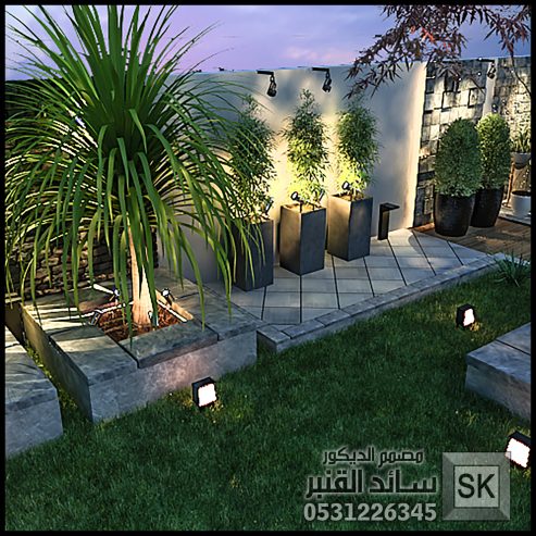 تنسيق لاندسكيب مزارع و شاليهات في الرياض