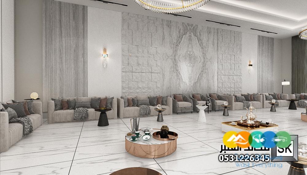 تصميم و تنفيذ ديكور مجالس رجال فخمة في الرياض