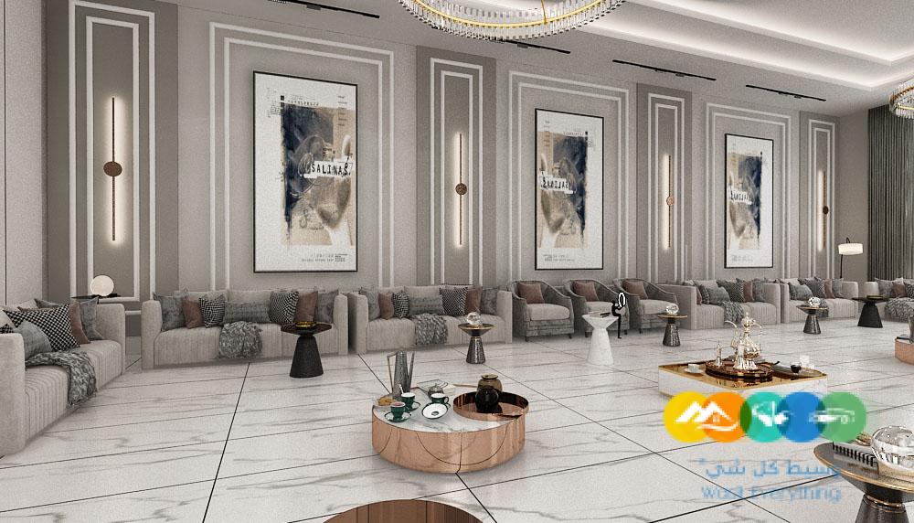 تصميم و تنفيذ ديكور مجالس رجال فخمة في الرياض