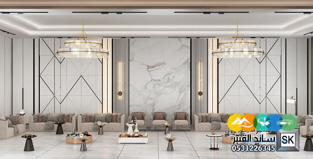 تصميم و تنفيذ ديكور مجالس رجال فخمة في الرياض