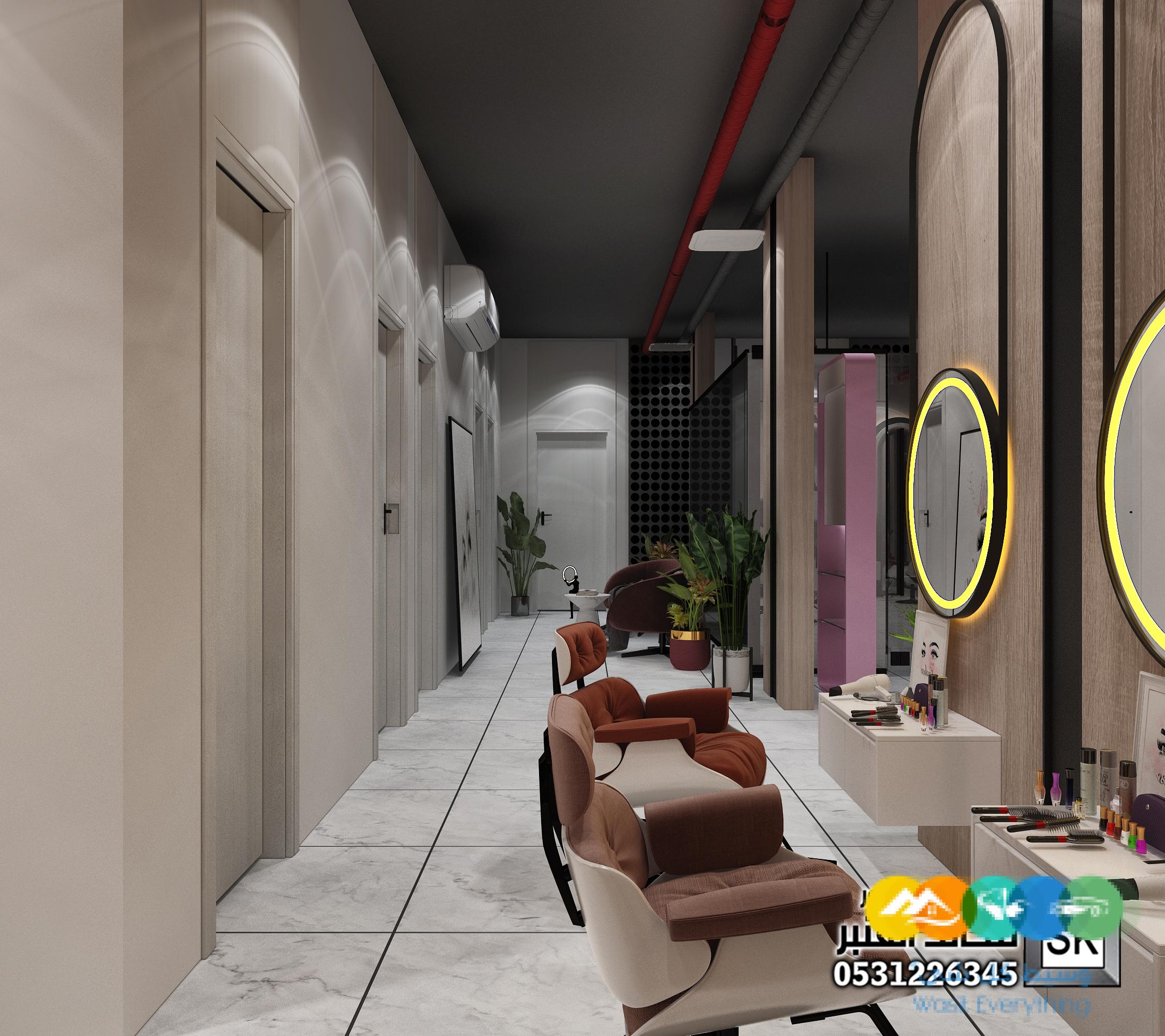 تصميم و تشطيب صالون تجميل و سبا و حمام مغربي بالخبر