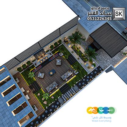 تصميم و تنفيذ لاندسكيب إستراحات في الرياض