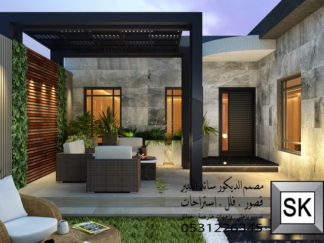 لاندسكيب شاليهات و فلل في الدمام