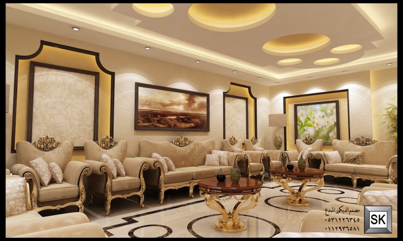 تصميم و تنفيذ ديكور داخلي فاخر في الرياض