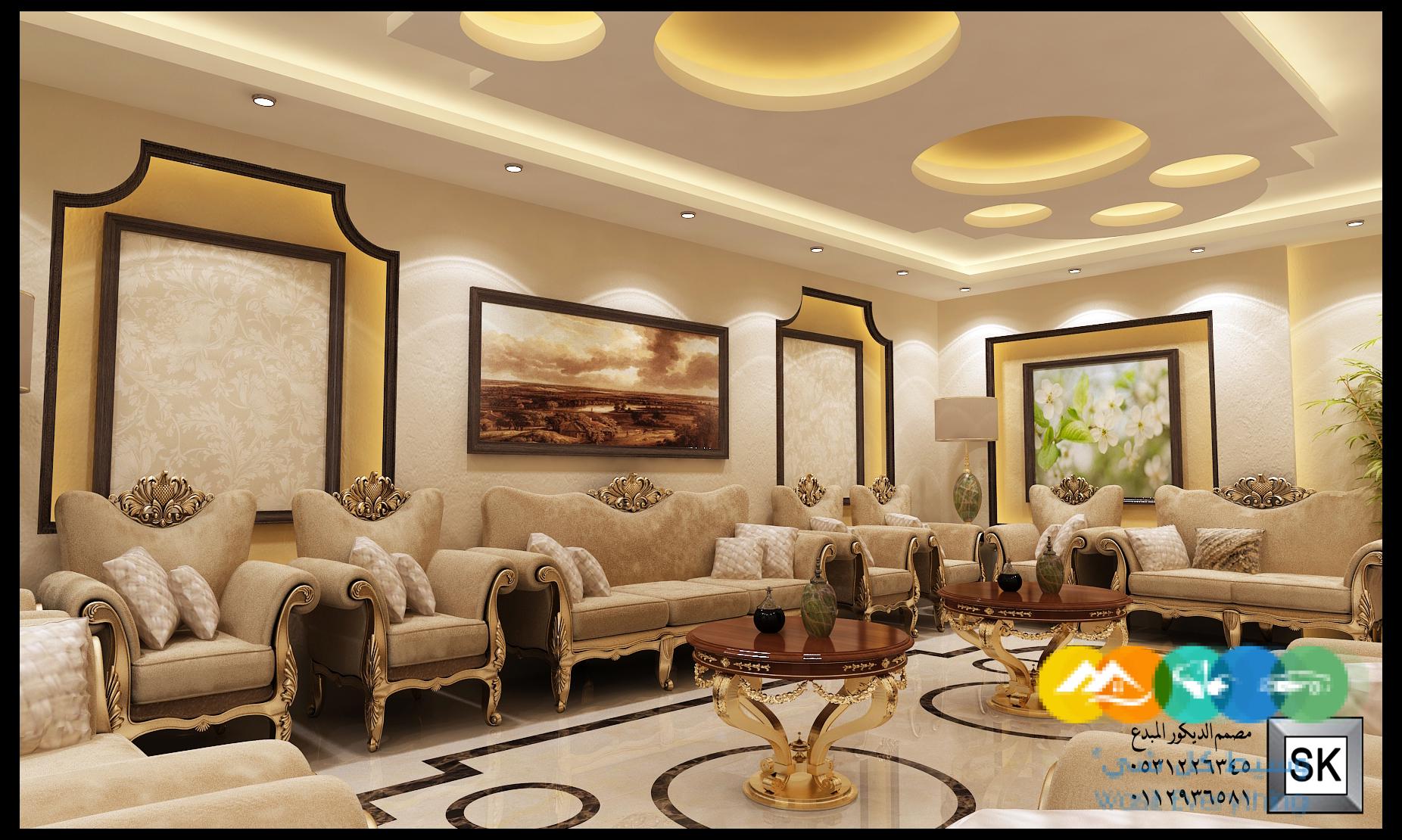 تصميم و تنفيذ ديكور داخلي فاخر في الرياض