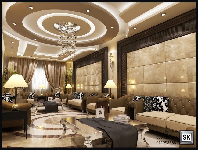 تصميم و تنفيذ ديكور داخلي فاخر في الرياض