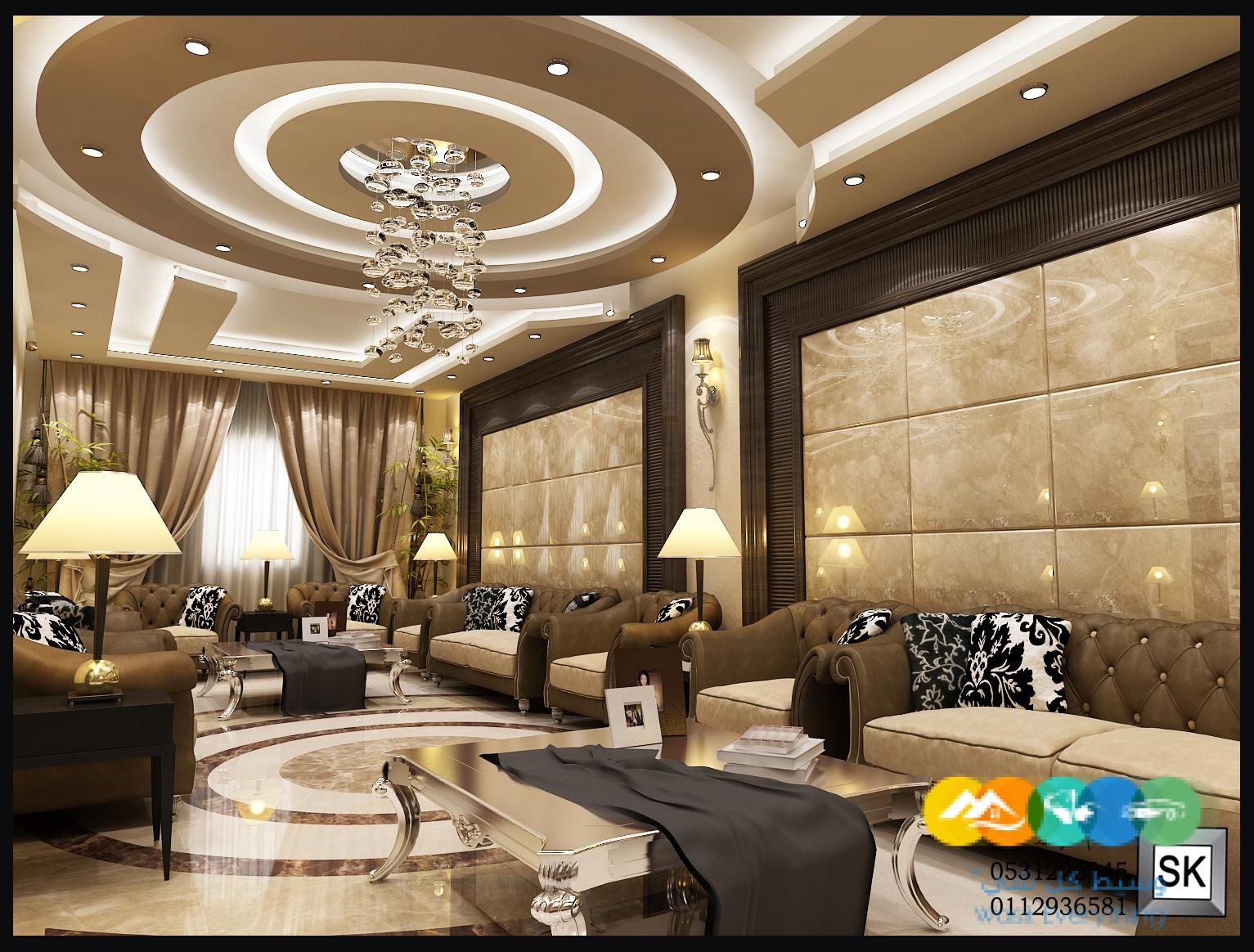 تصميم و تنفيذ ديكور داخلي فاخر في الرياض