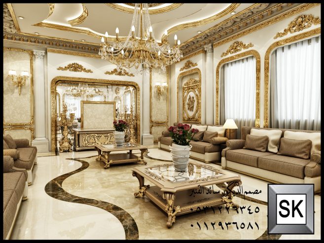 تصميم و تنفيذ ديكور داخلي قصور و فلل و فنادق في جده