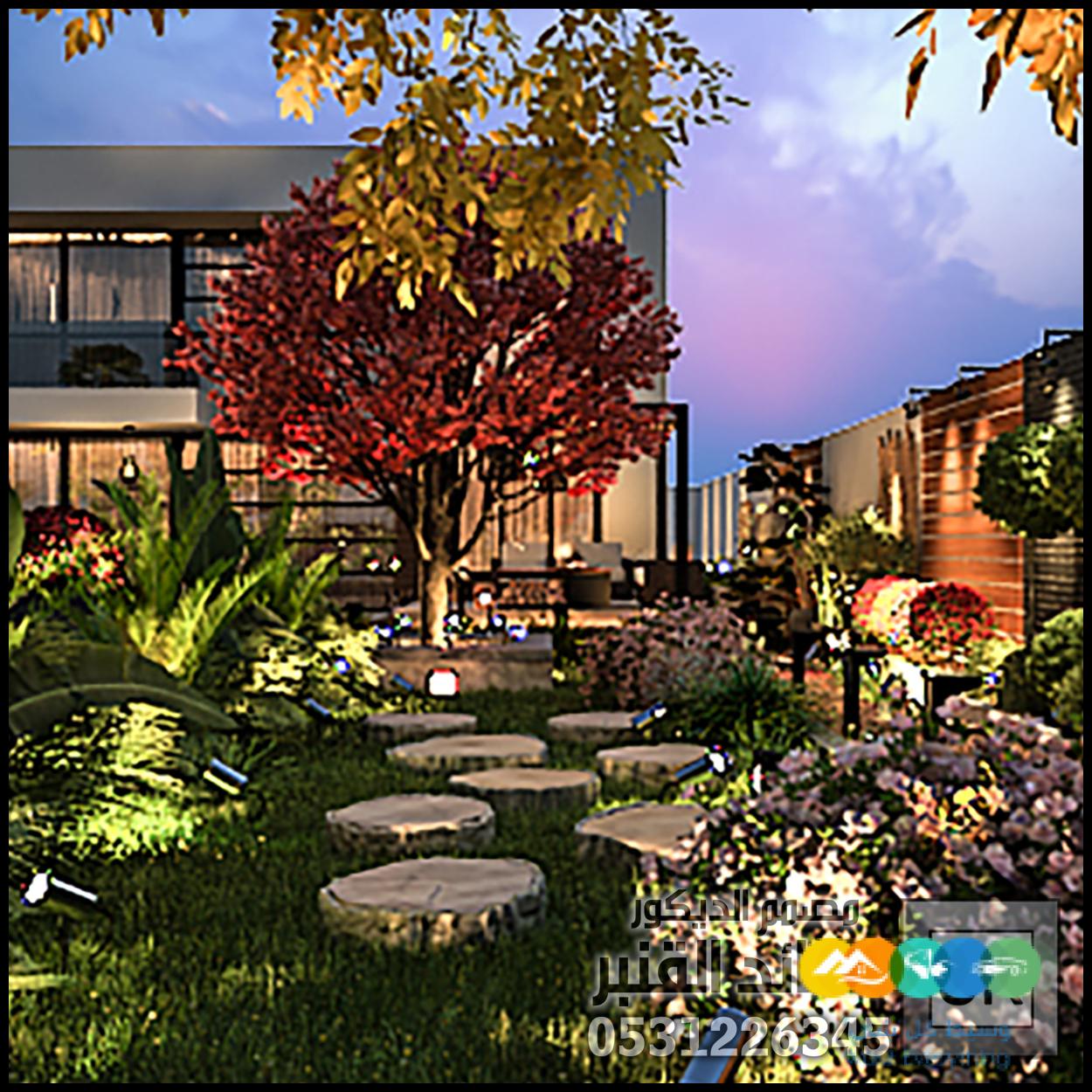 لاندسكيب مزارع و شاليهات فخمة في العمارية بالرياض