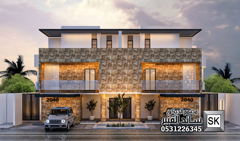 تصميم و تنفيذ تاون هاوس على الطراز السلماني في الرياض
