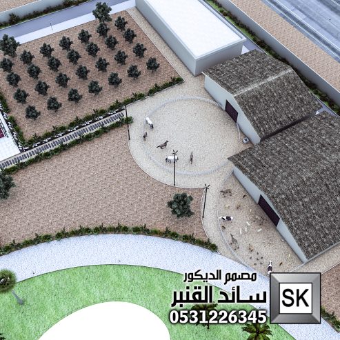 تصميم و تنفيذ لاندسكيب مزارع و شاليهات في الرياض